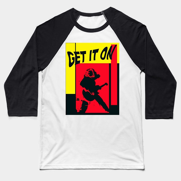 Get It On Baseball T-Shirt by Cooltomica